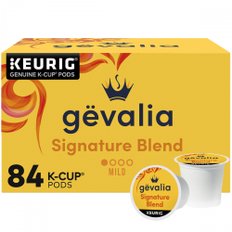 [해외직구] Gevalia  시그니처  블렌드  마일드  라이트  로스트  KCup®  커피  포드  84ct  상자