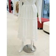[여주점] 여성 레이스 배색 티어드 밴딩 스커트 _YW5MS515