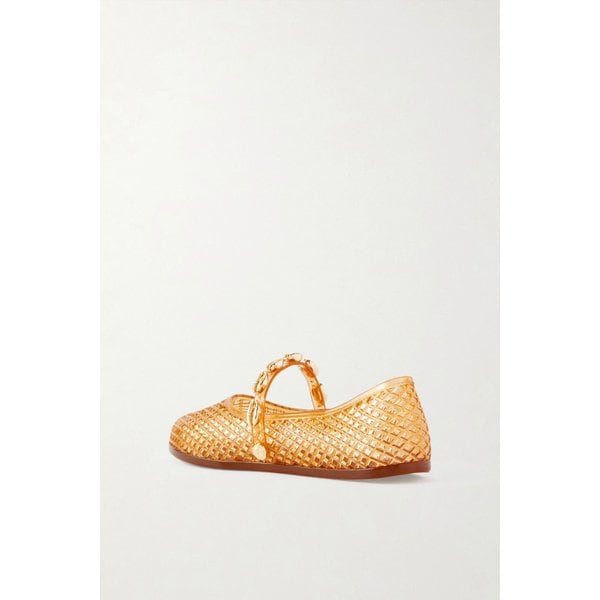 아이로 쉘 장식 러버 플랫 오렌지 46376663163089359