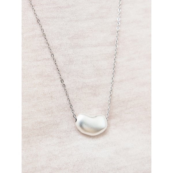 키드니 빈 롱 네크리스 [silver]