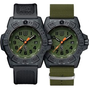 미국 루미녹스 시계 Luminox Navy Seal XS.3517.NQ.Set Mens 워치 45mm Military Dive in 블랙/G