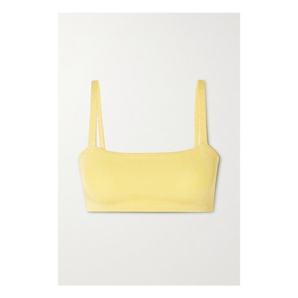 칼레 델 마르 스트레치 니트 브라 탑 옐로 9649229528803458
