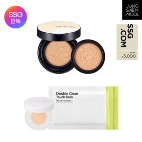 [SSG상품권]정샘물 에센셜 스킨 누더 쿠션 (리필포함) +  결핏메쉬쿠션(미니) + 수정화장패드2매