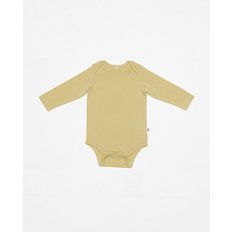 Tencel long sleeve bodysuit - light yellow