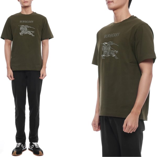 [부산점] 26SS 남성 EKD 자수 반팔티셔츠 (8119007 MARSH GREEN 26S)