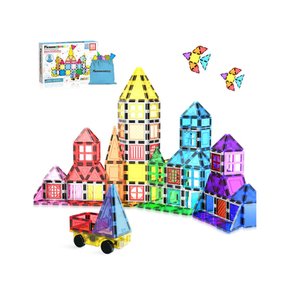 피카소타일 마그네틱 자석블럭 캐리백 61PCS_PT05 자동차블럭 포함