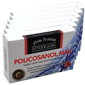 피터앤존 폴리코사놀 Policosanol 66.8mg 60정 6개