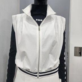 여성골프 어깨 셔링 집업 조끼 P25SWV741MWHSMA