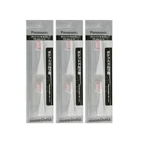 일본 파나소닉 전동칫솔 Panasonic Replacement Brush for Pocket Doltz EW0957W White [Set of