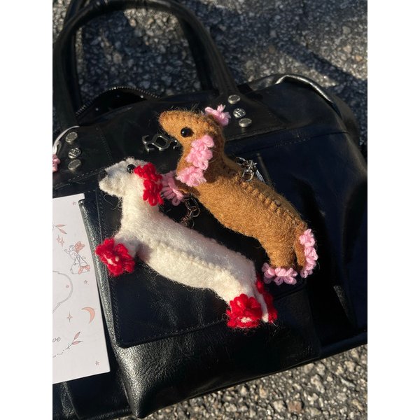 [천연양모] Worry Keyring (Ivory)