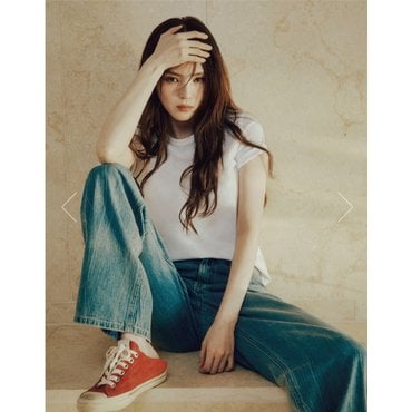 지오다노 NEW [한소희] 여자 베이직핏 수피마 코튼 반팔 티셔츠325523