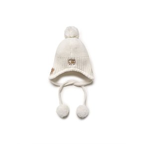 (공식)25FW 메가베어 폼폼 귀달이 비니 NY (Cream)