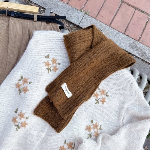 보블리에 / 데일리 쁘띠 사선 니트 머플러