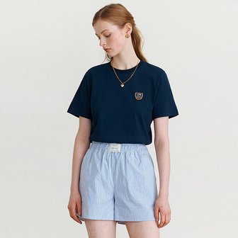 로라로라 PREPPY LOGO T-SHIRTS NAVY