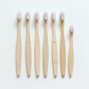 부드러운 미세모 느림보 대나무칫솔 1P 나무 우드칫솔