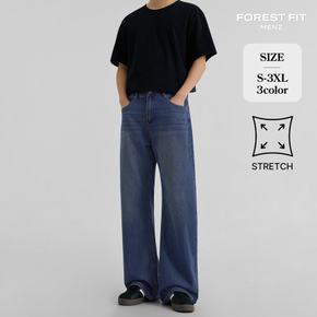남성 스판 워싱 사이드 플레어핏 청바지 (MJ2613)