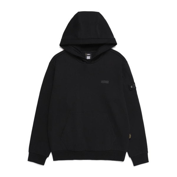 [여주점] N251UHD210 블루핀 로고 세미오버핏 후디 CARBON BLACK