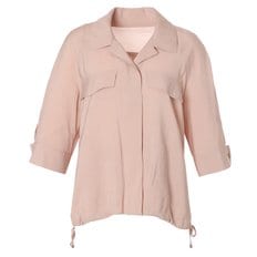 이중 카라 밑단 스트링 블라우스_BL3202