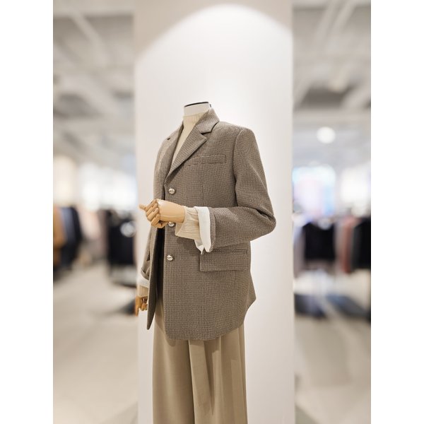 [파주점] [더아이잗컬렉션]하운드투스 싱글 쓰리 버튼 자켓 CS2B0JK241