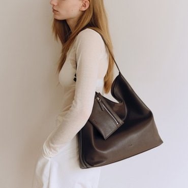 로서울 Pulpy hobo bag umber