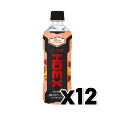 클룹 HDEX 퍼포먼스드링크 피치망고 페트음료 500ml x 12개