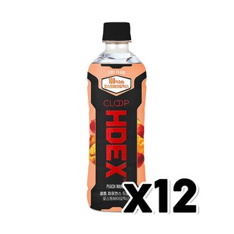  클룹 HDEX 퍼포먼스드링크 피치망고 페트음료 500ml x 12개