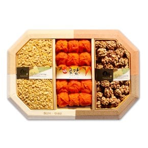 [Fresh] 26년 추석 명절 설날 팔각 호두 잣 곶감 선물세트 개별포장 15과 1.3kg 고급형 보냉가방 포장