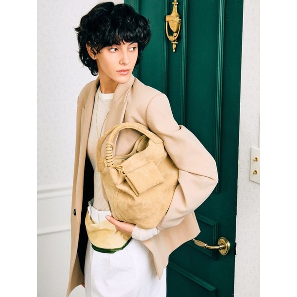 [단독] Luna Suede Large_SAND BEIGE