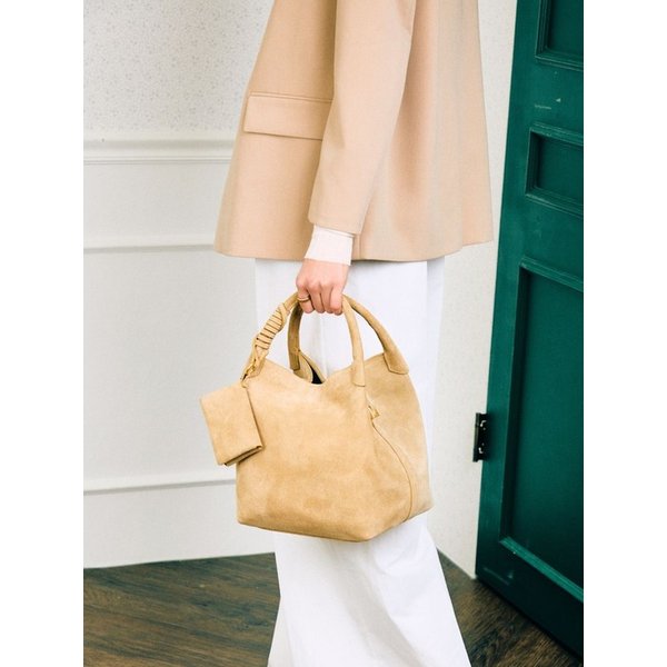 [단독] Luna Suede Large_SAND BEIGE