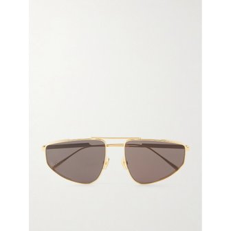 보테가베네타 라이트 리본 에비에이터 스타일 골드 선글라스 46376663163026150