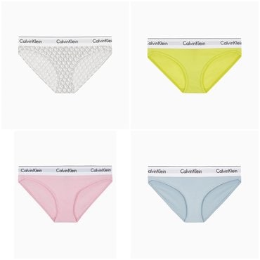 Calvin Klein Underwear 25SS 여성 아이콘 코튼 모달 비키니 4종 택 1 (F3787AD-SQL/VPR/SRB/LRF)