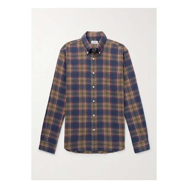 하트퍼드 피트 버튼다운 칼라 체크 코튼 플란넬 셔츠 46376663162884197