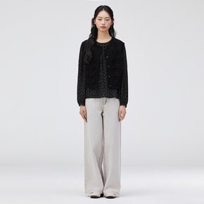 라운드넥 스카시 변형 니트 베스트 T262MVT138W