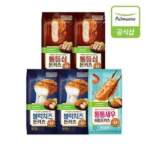 [G][풀무원] 카츠 5개(통등심2개+블럭치즈2개+쉬림프1개)