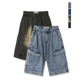 Side Big Denim Shorts -  4COL