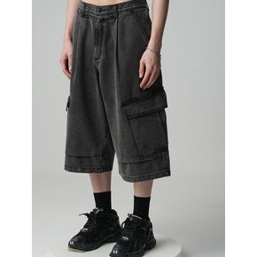 Side Big Denim Shorts -  4COL