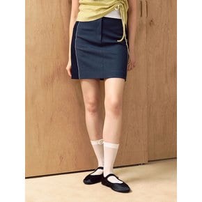 lotsyou_Bubble Mini Skirt Navy