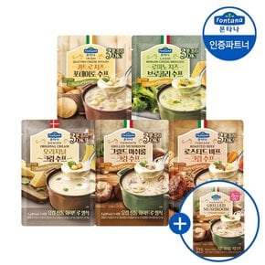 폰타나 파우치수프 75g 5종 5+5개 골라담기 +머쉬룸 수프90g 1개