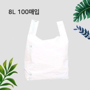 대한민국생산 생분해 비닐봉투 (중) 8L 100매입 (WD4A9D8)