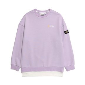 N211KSW310 여아 LONG 맨투맨 LAVENDER