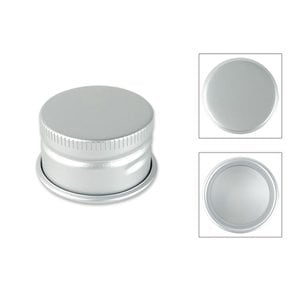 병뚜껑 알루미늄캡 숏캡 28mm (실버/말림) 유리병뚜껑