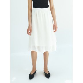 TFR SATIN LAYERD SKIRT_2COLORS