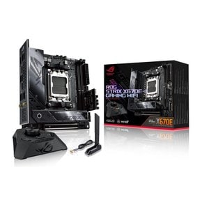 ASUS AMD AM5 X670E Mini-ITX ROG STRIX X670E-I GAMING 대응 탑재 마더보드 WIFI국내 정규