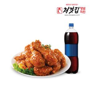 처갓집 양념치킨 허니올리고당야채 양념치킨+콜라1.25L