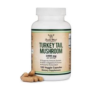 미국직구 Double Wood 더블우드 칠면조 꼬리 버섯 1000mg 120베지캡슐 Turkey Tail Mushroom