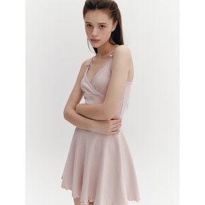 Wave Flare Dress Pink