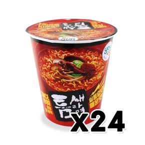 틈새라면 빨계떡컵 매운맛 소컵 작은컵 65g x 24개(1BOX)