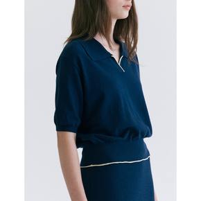 [정상가139,000원] Cotton Blend Summer Collar Pullover  Navy (WE3551C04R)