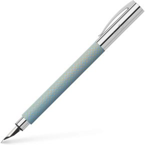 독일 파버카스텔 만년필 Faber-Castell Ambition OpArt 147000 Fountain Pen M Light Blue 17029