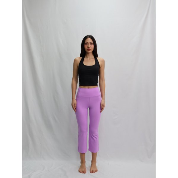 7/8 Capri Highrise Flared Leggings_NEON LAVENDER